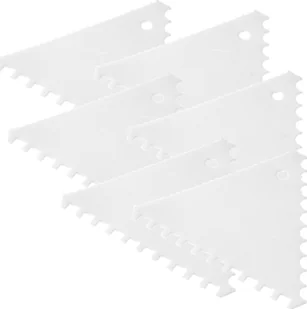 Hendi Skrobka cukiernicza trójkątna grzebień szeroki zestaw 6 szt 554203 - Akcesoria gastronomiczne - miniaturka - grafika 2