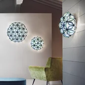 Lampy sufitowe - Slamp La Vie Mini lampa sufitowa 34cm, niebieska - miniaturka - grafika 1