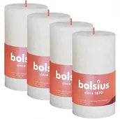 Świece - Bolsius Rustic Shine Świeca pieńkowa 100/50 delikatny perłowy - miniaturka - grafika 1