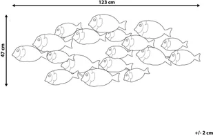 Beliani Dekoracja ścienna wielokolorowa FERMIUM - Dekoracje domu - miniaturka - grafika 7