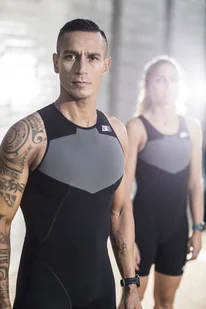 ZEROD strój triathlonowy ELITE TRISUIT czarno-szary - Bielizna sportowa męska - miniaturka - grafika 10