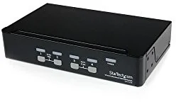 StarTech com 4 PORT VGA USB KVM SWITCH com 4 Port VGA USB KVM Switch mit Hub 4-fach Professioneller VGA KVM Umschalter (SV431USB) - Przełączniki KVM - miniaturka - grafika 2