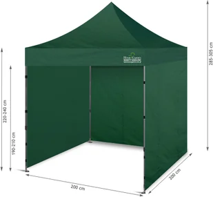 Home&Garden Namiot handlowy 200 x 200 cm zielony 863679 - Pawilony ogrodowe - miniaturka - grafika 10