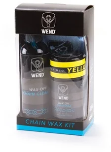 WEND WEND zestaw CHAIN WAX KIT fluo żółty - Narzędzia rowerowe - miniaturka - grafika 2