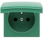 Klawisze i ramki - Kontakt Simon KONTAKT_SIMON Plakietka gniazda bryzgoszczelnego IP44 SIMON 54 Zielony DGZ1BUZP/33 - miniaturka - grafika 1