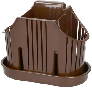 Ociekacz Na Sztućce 3 Komory Czerwony Suszarka - Suszarki do naczyń - miniaturka - grafika 3