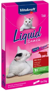 Vitakraft Liquid Snack 6x15g 1szt. wołowina 23521 TSA - Mokra karma dla kotów - miniaturka - grafika 2