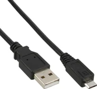 Kable komputerowe i do monitorów - InLine Kabel USB USB A microUSB A 0.3m czarny 31703 31703 - miniaturka - grafika 1