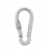 Haki, szakle i karabinki - Karabińczyk Do Lin Z Zabezpieczeniem Din 5299D 8*8 - miniaturka - grafika 1