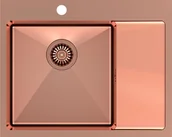 Zlewozmywaki z baterią - QUADRON RUSSEL 116 + bateria INGRID (kolor MIEDŹ) - miniaturka - grafika 1