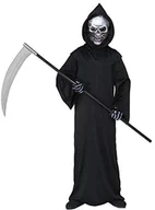 Stroje karnawałowe - WIDMANN Widmann kostium dziecięcy Dämon (zasłona i maska), 128, czarny - miniaturka - grafika 1