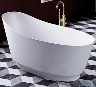 Omnires Neo M+ wanna wolnostojąca 158x72 cm biały mat NEO158SWWBM | - Wanny - miniaturka - grafika 5