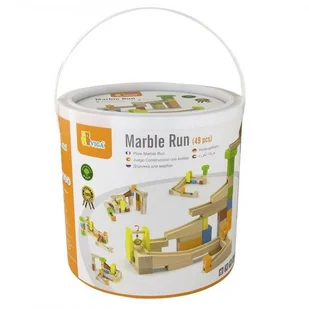 VIGA Drewniany duży kulodrom V51619 - Zabawki konstrukcyjne - miniaturka - grafika 2