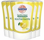 Mydła - Sagrotan Sagrotan No-Touch mydło kuchenne cytrus  do automatycznego dozownika mydła  5 x 250 ml mydło do rąk w praktycznym opakowaniu ekonomicznym 3106766 - miniaturka - grafika 1