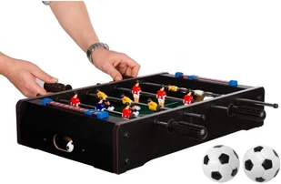 MAKSTOR.pl CZARNA MINI GRA PIŁKARZYKI STOŁOWE 51x31x8 CM STÓŁ PIŁKARSKI 2006020 (20060208) - Piłkarzyki - miniaturka - grafika 7