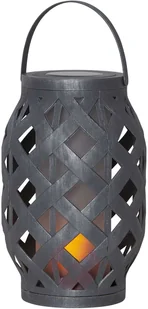 Best Season Latarnia solarna LED Wicker Flame, czarna - Lampy ogrodowe - miniaturka - grafika 4