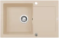 Zlewozmywaki - Pyramis Zlewozmywak granitowy MIDO 79x50 1B 1D Beż piaskowy Bezpieczne zakupy z dostawą do domu Mido (79x50) 1B 1D Beż piaskowy - miniaturka - grafika 1