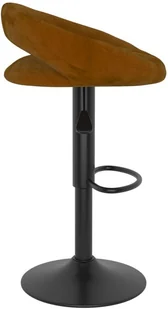 vidaXL Lumarko Stołki barowe, 2 szt., brązowe, obite aksamitem 333267 - Taborety i hokery - miniaturka - grafika 4
