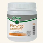 Suplementy i witaminy dla psów - Dr Seidla FLAWITOL DLA SZCZENIĄT RAS DUŻYCH 60 TABL - miniaturka - grafika 1