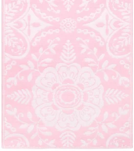 VidaXL Dywan na zewnątrz, różowy, 80x150 cm, PP! 310456 VidaXL - Dywany zewnętrzne - miniaturka - grafika 4