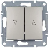 Wyłączniki światła i elektryczne - Schneider Włącznik żaluzjowy SEDNA satyna - miniaturka - grafika 1