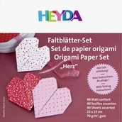 Scrapbooking - Heyda papier do origami, Serca, 40 arkuszy - miniaturka - grafika 1