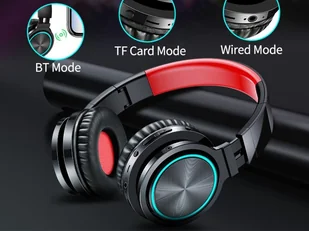 Picun B12 czarno-czerwone - Słuchawki - miniaturka - grafika 6