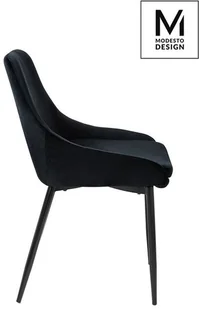 Modesto Krzesło Clover Velvet Czarny - Krzesła - miniaturka - grafika 12