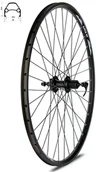 Koła rowerowe - Koło tylne 28-29" Disc piasta XMX A291 kaseta 8-9-10 rzędów, hamulec tarczowy, łożyska maszynowe, obręcz disc YL-D23 nitowana czarna, szprychy czarne 100318 - miniaturka - grafika 1