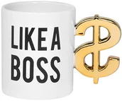 Filiżanki - Thumbs Up bossmug filiżanka ""Boss Mug"", tworzywo sztuczne, biały, 14 x 8,80 x 10,5 cm BOSSMUG - miniaturka - grafika 1