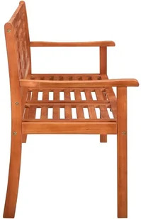 vidaXL 3-os. ławka ogrodowa z poduszką, 150 cm, lity eukaliptus 3061008 - Ławki ogrodowe - miniaturka - grafika 4