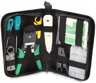 Zestaw Narzędzi Sieciowych RJ45 Tester Zaciskarka - Narzędzia sieciowe - miniaturka - grafika 4