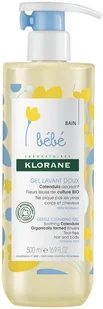 Klorane Baby Calendula żel pod prysznic 500 ml dla dzieci - Kosmetyki kąpielowe dla dzieci - miniaturka - grafika 3
