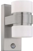 Lampy ogrodowe - Eglo Zewnętrzna LAMPA ścienna ATOLLARI 96277 elewacyjna OPRAWA LED 12W ogrodowy KINKIET z czujnikiem ruchu IP44 stal nierdzewna 96277 - miniaturka - grafika 1