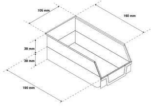 Pojemnik 190mm P-13 - Pozostałe wyposażenie warsztatu - miniaturka - grafika 3