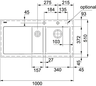 Franke Mythos MTK 651-100 onyx 124.0379.869 - Zlewozmywaki - miniaturka - grafika 4