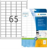 Papier do drukarek - Herma Etykiety adresowe A4 38,1 x 21,2 mm białe trwałe przyleganie 4504 4504 - miniaturka - grafika 1