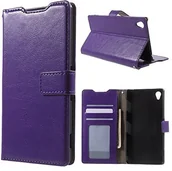 Etui i futerały do telefonów - Sony LD.CASE LD A000299 skórzane etui portfel etui do Xperia-Z4, niebieskie A000299 - miniaturka - grafika 1