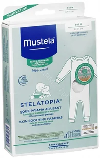 Mustela LABORATOIRES EXPANSCIENCE Stelatopia Piżamka kojąca dla dzieci 6-12 m do skóry atopowej 1 sztuka - Kosmetyki kąpielowe dla dzieci - miniaturka - grafika 2