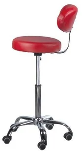 Beauty System Taboret kosmetyczny z opar. BD-9934 czerwony BD-9934/14 - Krzesła i taborety kosmetyczne - miniaturka - grafika 5