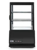 Szafy i witryny chłodnicze - Hendi Witryna chłodnicza nastawna 58 l czarna 233627 - miniaturka - grafika 1