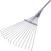 Grabie i motyki - Grabie wachlarzowe do liści 50 cm metalowe regulowane - miniaturka - grafika 1