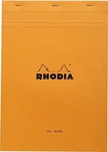 Notesy i bloczki - Rhodia notatnik zszyte i mikroperforiert, pomarańczowy 21 x 29,7 cm 18000C - miniaturka - grafika 1