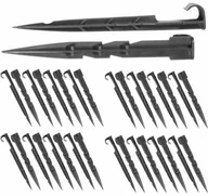 Inne akcesoria do nawadniania - Uchwyty do linii rury kroplującej 100 16mm szpilki - miniaturka - grafika 1