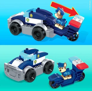 Fisher Price Mega Bloks Psi Patrol Zestaw Radiowóz Chase'a GYJ00 GYJ00 - Klocki - miniaturka - grafika 4