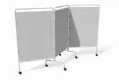 Meble i wyposażenie gabinetów medycznych - Juventas Parawan metalowy III z płytą PCV PRMP3 - miniaturka - grafika 1