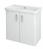 Szafki łazienkowe - Sapho THEIA szafka umywalkowa 66x70x35cm, 2 drzwiczek, biała TH072 - miniaturka - grafika 1