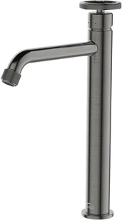 Laveo Bateria umywalkowa stojąca nablatowa MURO grafit BAU 92ND - Baterie umywalkowe - miniaturka - grafika 2