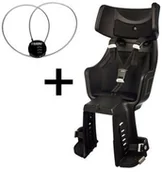Foteliki rowerowe - Bobike Exclusive Tour E-BD Urban Black - miniaturka - grafika 1