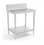 Stoły gastronomiczne - Royal Catering Stół roboczy - 80 x 60 cm - 190 kg - stal nierdzewna - rant CATERING 10011356 RCAT-80/60-N - miniaturka - grafika 1